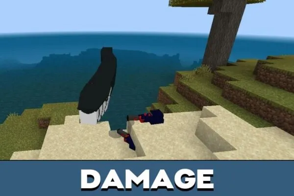 Damage from Gigantes Reptiles Mod for Minecraft PE