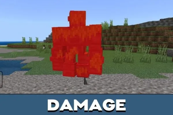 Damage from Nature Golem Texture Pack for Minecraft PE