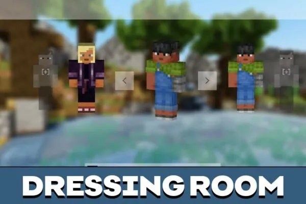 Dressing Room from Cube UI Texture Pack for Minecraft PE