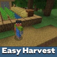 Edds Easy Harvest Mod for Minecraft PE