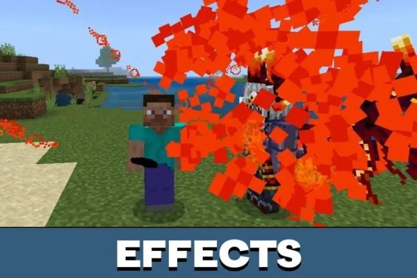 Effects from Boss Demon King Mod for Minecraft PE