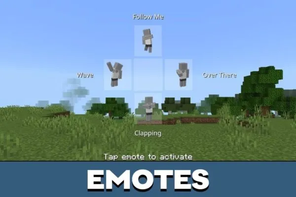 Emotes from Cube UI Texture Pack for Minecraft PE