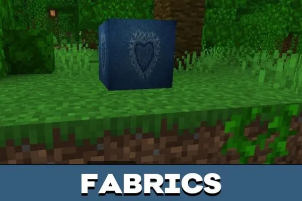 Fabrics from Fun Blocks Mod for Minecraft PE