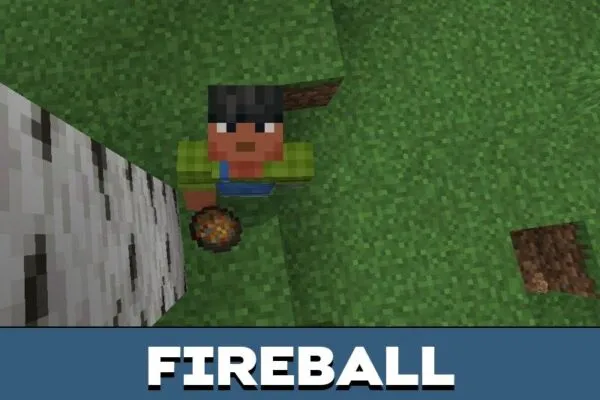 Fireball from Unsummonables Mod for Minecraft PE