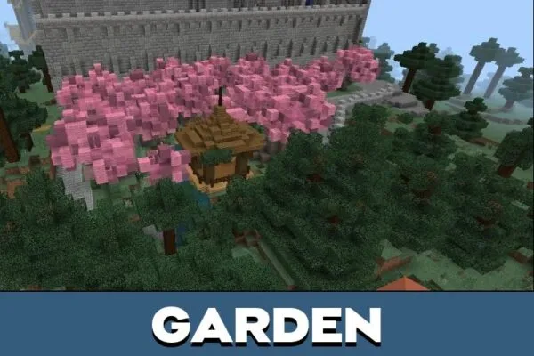 Garden from Middle Ages World Map for Minecraft PE