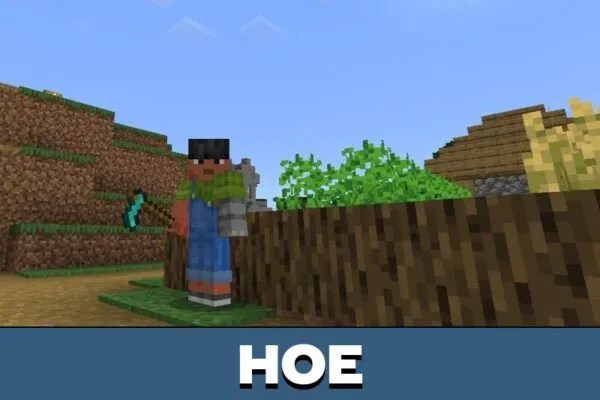 Hoe from Edds Easy Harvest Mod for Minecraft PE