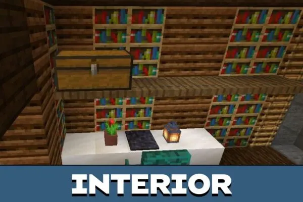 Interior from Underwater House Mod for Minecraft PE