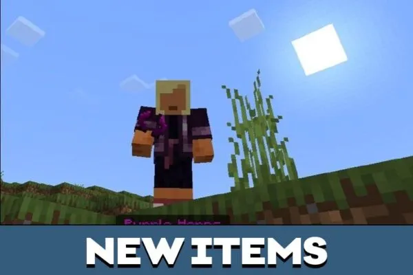 New Items from Colored Horns Mod for Minecraft PE