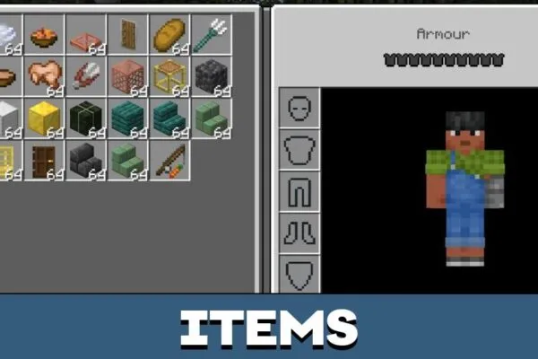 Items from Inventory Viewer Texture Pack for Minecraft PE