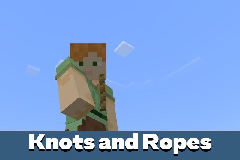 Download Knots and Ropes Mod for Minecraft PE Knots and Ropes Mod for