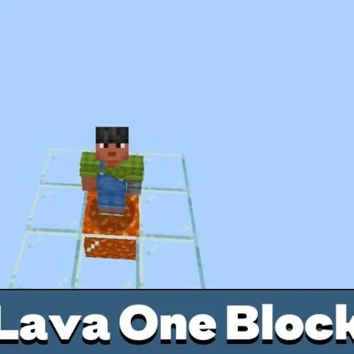 Lava One Block Mod for Minecraft PE