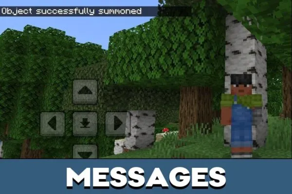 Messages from Unsummonables Mod for Minecraft PE