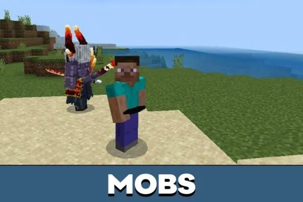 Mobs from Boss Demon King Mod for Minecraft PE