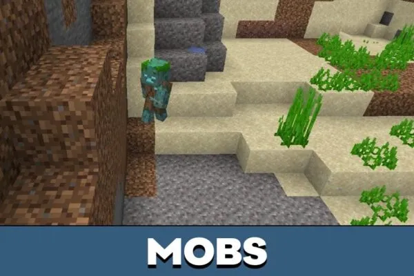 Mobs from No Lava and Water Fog Texture Pack for Minecraft PE