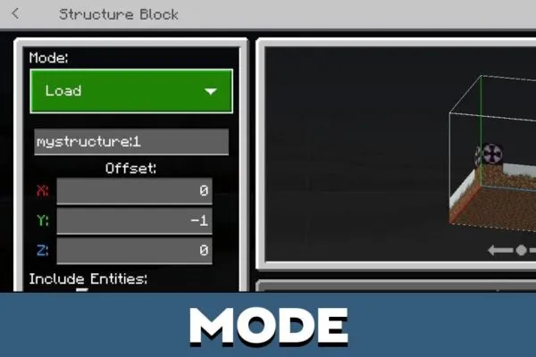 Mode from Quick Craft Mod for Minecraft PE