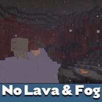 No Lava and Water Fog Texture Pack for Minecraft PE
