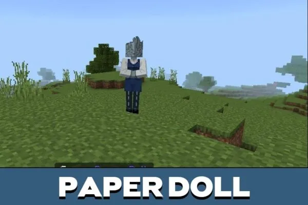 Paper Doll from Ghostwire Tokyo mod for Minecraft PE