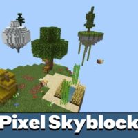 Pixel Skyblock Map for Minecraft PE