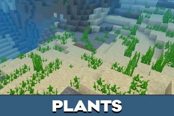 Plants from No Lava and Water Fog Texture Pack for Minecraft PE