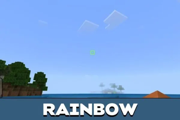 Rainbow Custom Crosshairs Texture Pack for Minecraft PE