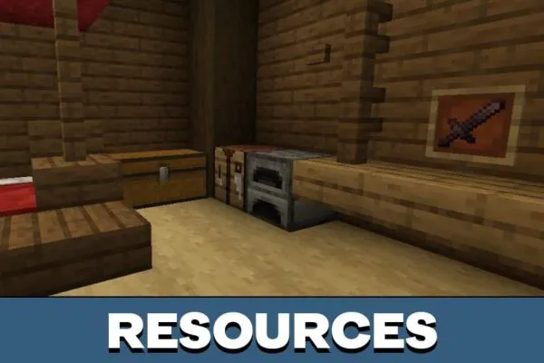 Resources from One Room Escape Map for Minecraft PE