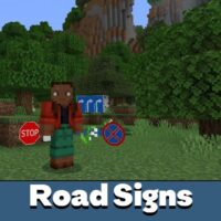 Road Signs Mod for Minecraft PE