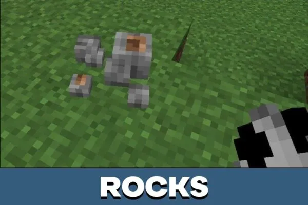 Rocks from Magic Staff Mod for Minecraft PE