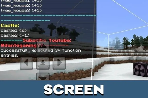 Screen from Quick Craft Mod for Minecraft PE