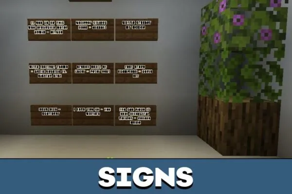 Signs from Caseoh Boss for Minecraft PE