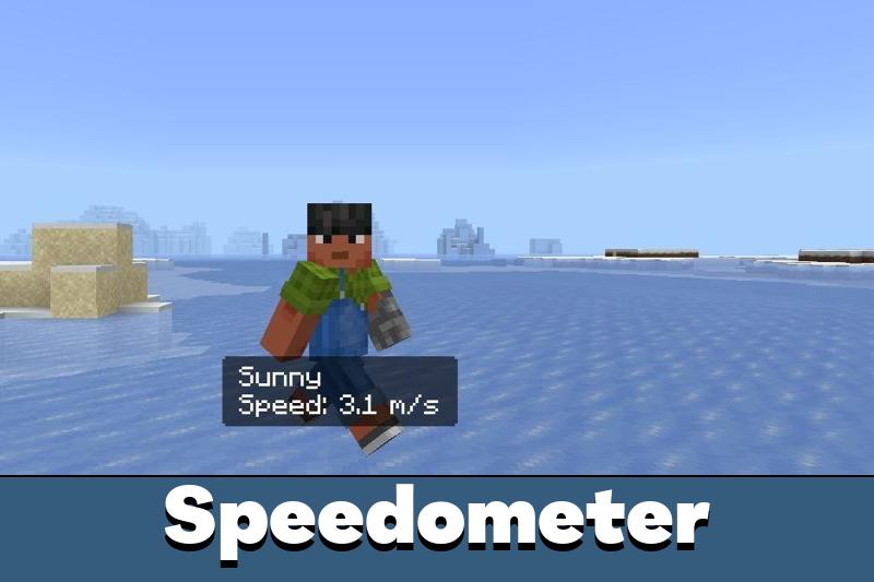 Download Speedometer Mod for Minecraft PE Speedometer Mod for MCPE