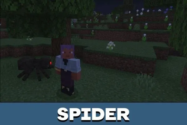 Spider from You Can not Hide Mod for Minecraft PE