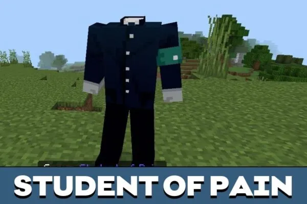 Student of Pain from Ghostwire Tokyo mod for Minecraft PE