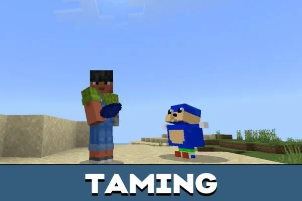 Taming from Uganda Knuckles Mod for Minecraft PE