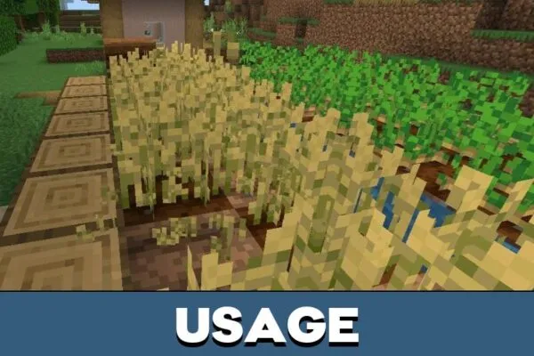 Usage from Edds Easy Harvest Mod for Minecraft PE