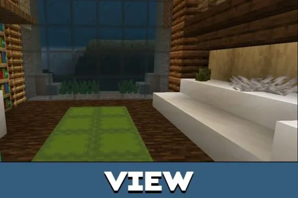 View from Underwater House Mod for Minecraft PE