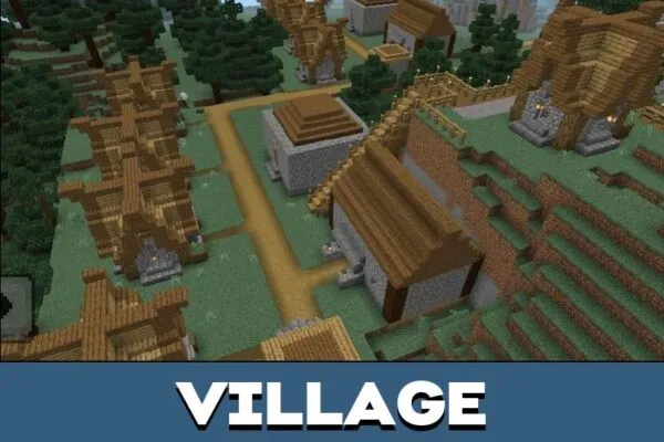 Village from Middle Ages World Map for Minecraft PE