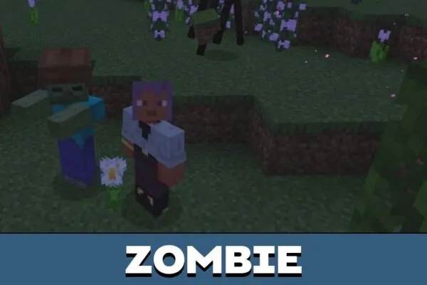 Zombie from You Can not Hide Mod for Minecraft PE