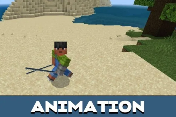 Animation from Kimetsu Texture Pack for Minecraft PE