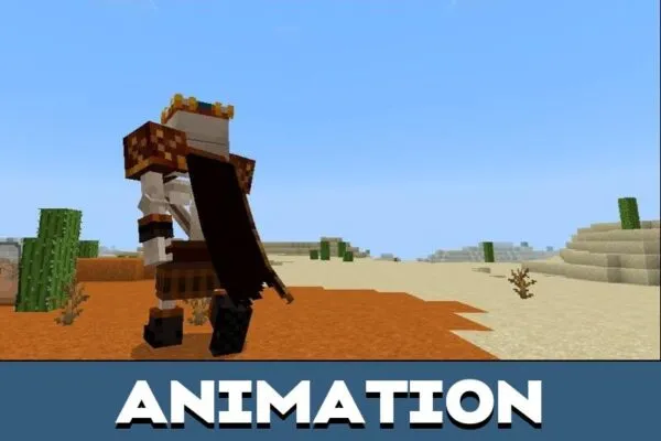 Animation from Skeleton King Mod for Minecraft PE