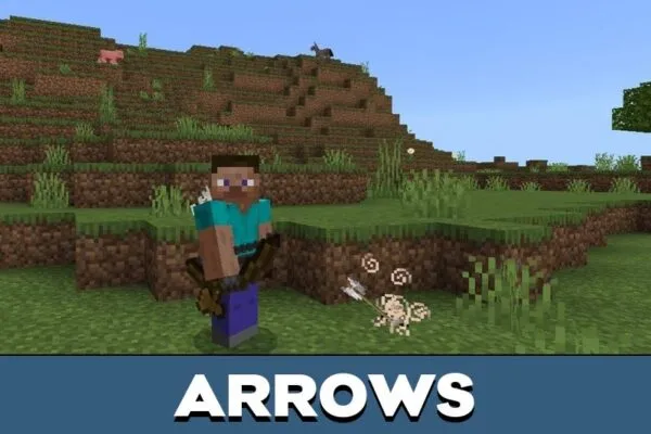 Arrows from Combat Plus Mod for Minecraft PE