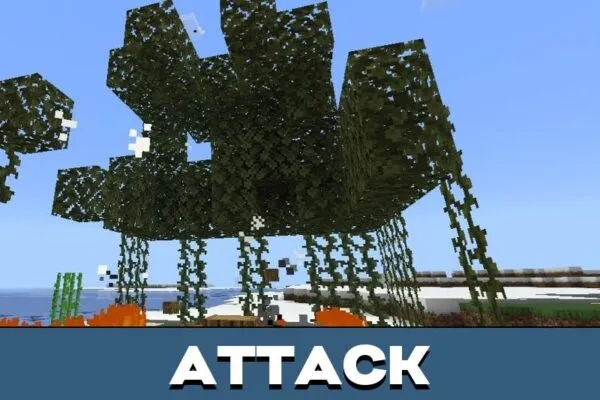 Attack from Throwable Fireball Mod for Minecraft PE