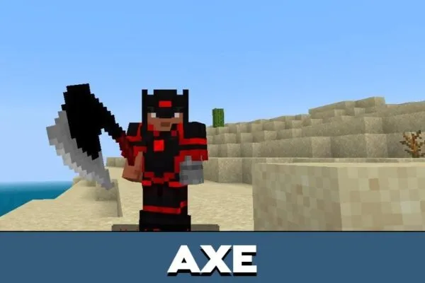 Axe from Fiery Combat Mod for Minecraft PE