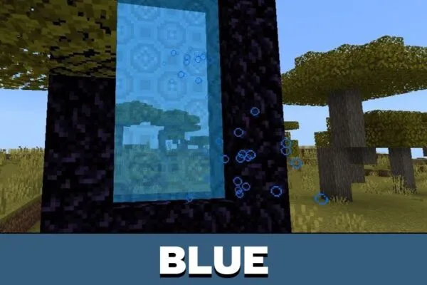 Blue Alternative Portals Texture Pack for Minecraft PE