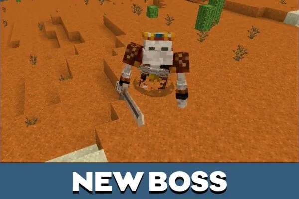 New Boss from Skeleton King Mod for Minecraft PE