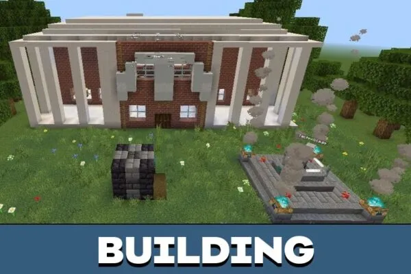 Building from Monster School Map for Minecraft PE