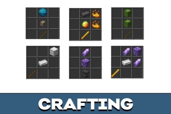 Crafting from Terra Weapons Mod for Minecraft PE