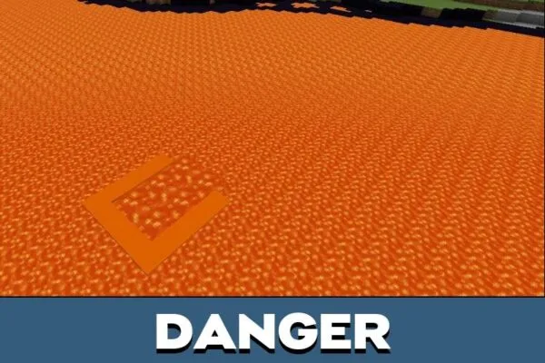 Danger from Lava House Map for Minecraft PE