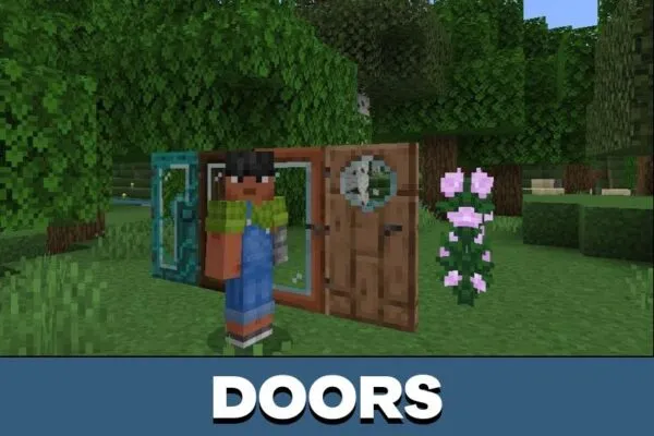 Doors from Terra Texture Pack for Minecraft PE