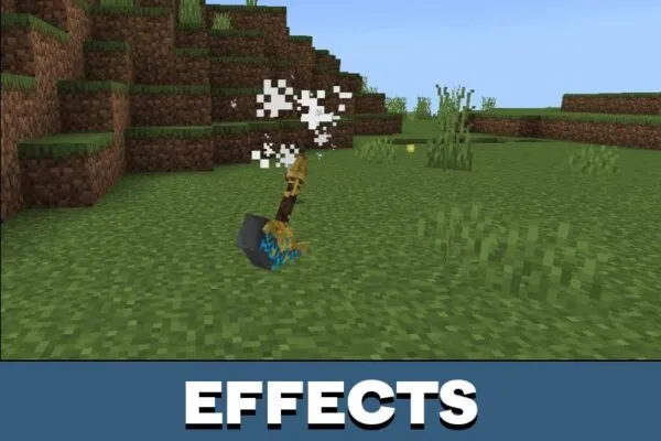 Effects from Leviathan Axe Mod for Minecraft PE