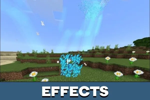 Effects from Lighting Magic Mod for Minecraft PE